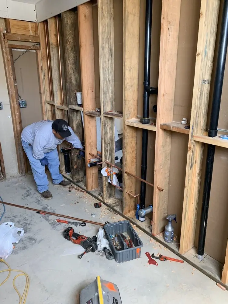 Commercial rough-in plumbing for Water Heater Replacement in Cedar Creek
